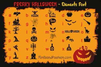 Freaky Halloween by Fontsandfashion — Dingbats Font — thumbnail 4