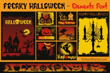 Freaky Halloween by Fontsandfashion — Dingbats Font — thumbnail 5
