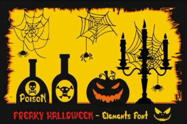 Freaky Halloween by Fontsandfashion — Dingbats Font — thumbnail 8
