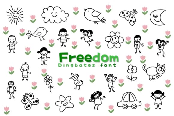 Freedom by Chonada — Dingbats Font