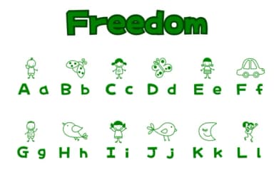 Freedom by Chonada — Dingbats Font — thumbnail 2