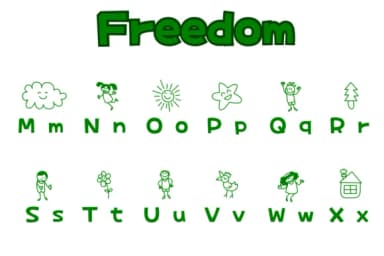 Freedom by Chonada — Dingbats Font — thumbnail 3