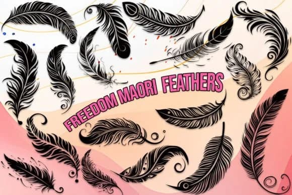 Freedom Maori Feathers by MOMAT THIRTYONE — Dingbats Font