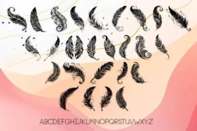 Freedom Maori Feathers by MOMAT THIRTYONE — Dingbats Font — thumbnail 2