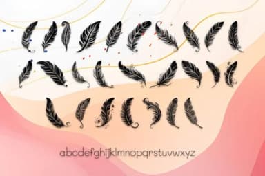 Freedom Maori Feathers by MOMAT THIRTYONE — Dingbats Font — thumbnail 3