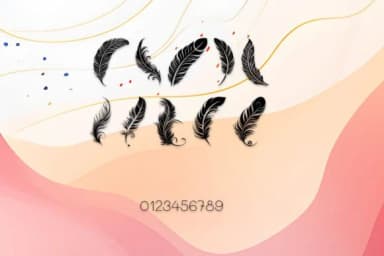 Freedom Maori Feathers by MOMAT THIRTYONE — Dingbats Font — thumbnail 4