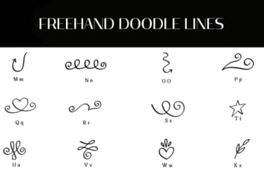 Freehand Doodle Lines by Heartcraft Atelier — Dingbats Font — thumbnail 3