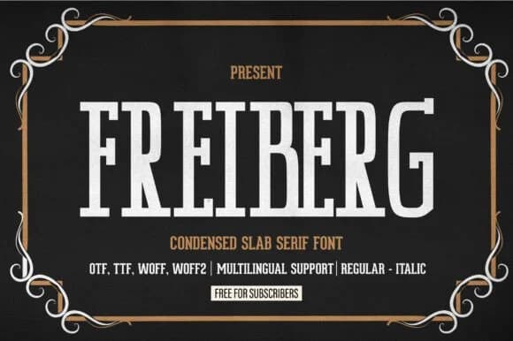 Freiberg by Minimalistartstudio — Slab Serif Font