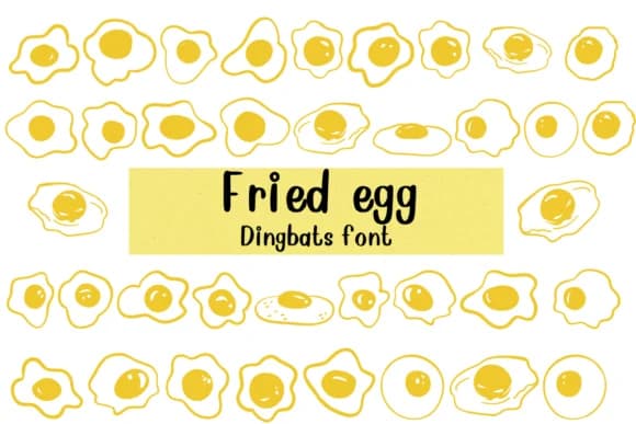 Fried Egg by Nongyao — Dingbats Font