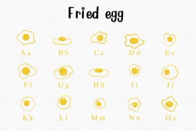 Fried Egg by Nongyao — Dingbats Font — thumbnail 2