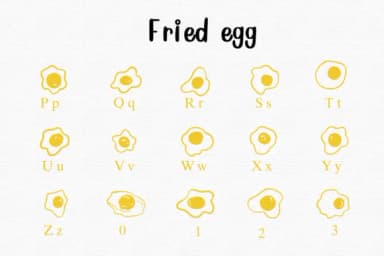 Fried Egg by Nongyao — Dingbats Font — thumbnail 3
