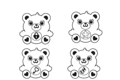 Friend Bears by Illustration Ink — Dingbats Font — thumbnail 2