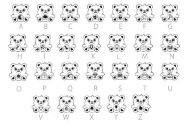 Friend Bears by Illustration Ink — Dingbats Font — thumbnail 3