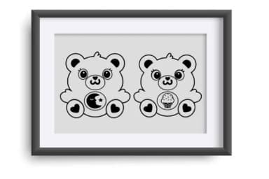 Friend Bears by Illustration Ink — Dingbats Font — thumbnail 4