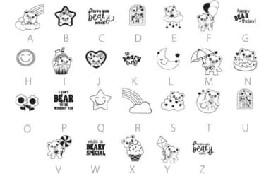 Friend Bears Too by Illustration Ink — Dingbats Font — thumbnail 3