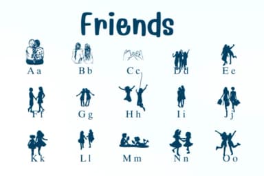 Friends by Nongyao — Dingbats Font — thumbnail 2