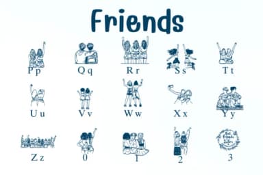 Friends by Nongyao — Dingbats Font — thumbnail 3