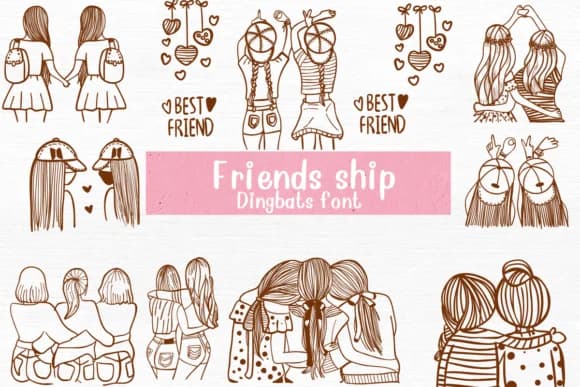 Friends Ship by Nongyao — Dingbats Font