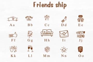 Friends Ship by Nongyao — Dingbats Font — thumbnail 2