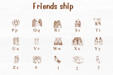 Friends Ship by Nongyao — Dingbats Font — thumbnail 3