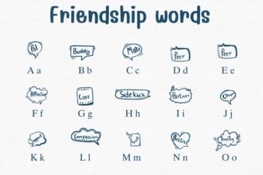Friendship Words by Sontaya — Dingbats Font — thumbnail 2