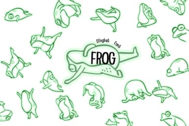Frog by Bee Piyanuch — Dingbats Font — thumbnail 1