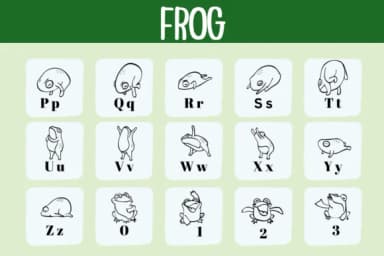 Frog by Bee Piyanuch — Dingbats Font — thumbnail 3