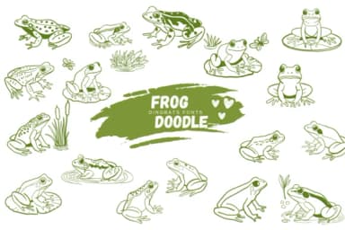 Frog Doodle by Suphitchaya — Dingbats Font — thumbnail 1