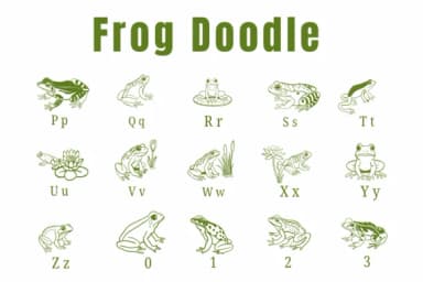 Frog Doodle by Suphitchaya — Dingbats Font — thumbnail 3