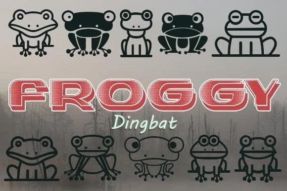 Froggy by vladimirnikolic — Dingbats Font