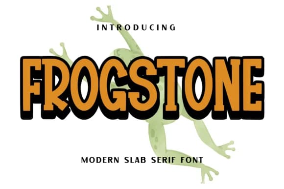 Frogstone by Minimalist Eyes — Slab Serif Font