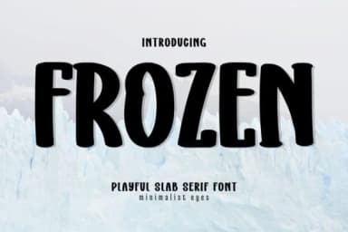 Frozen by Minimalist Eyes — Slab Serif Font — thumbnail 1