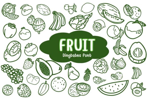 Fruit by Chonada — Dingbats Font