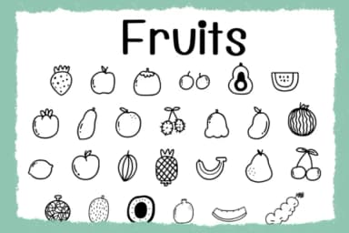 Fruit by Foam-Design Store — Dingbats Font — thumbnail 2