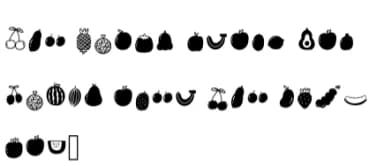Fruit by Foam-Design Store — Dingbats Font — thumbnail 4