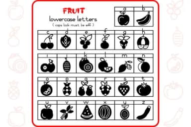 Fruit Alphabet by WADLEN — Dingbats Font — thumbnail 3