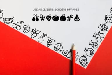 Fruit Alphabet by WADLEN — Dingbats Font — thumbnail 7