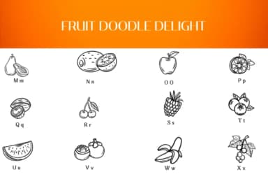 Fruit Doodle Delight by Heartcraft Atelier — Dingbats Font — thumbnail 3