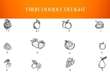 Fruit Doodle Delight by Heartcraft Atelier — Dingbats Font — thumbnail 4