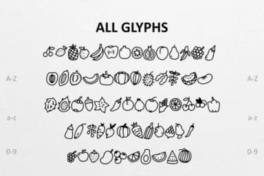 Fruites Doodle by CrafterFonts — Dingbats Font — thumbnail 2