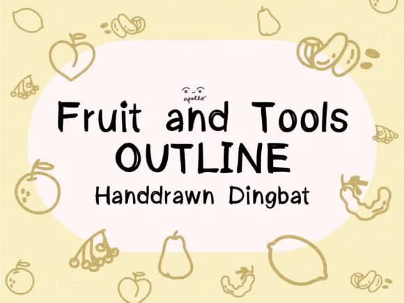 Fruits and Tools by Apollo no.64 — Dingbats Font
