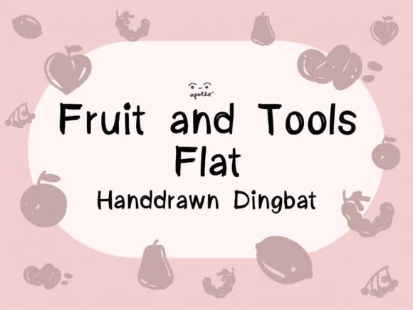 Fruits and Tools by Apollo no.64 — Dingbats Font