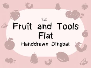 Fruits and Tools by Apollo no.64 — Dingbats Font — thumbnail 1