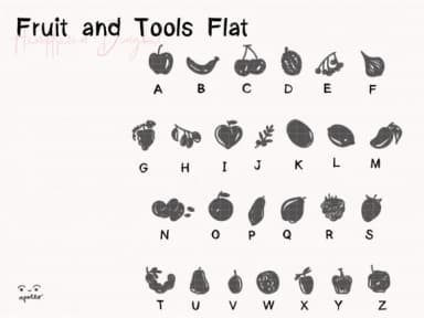 Fruits and Tools by Apollo no.64 — Dingbats Font — thumbnail 2