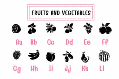 Fruits and Vegetables by PraewDesigns — Dingbats Font — thumbnail 2