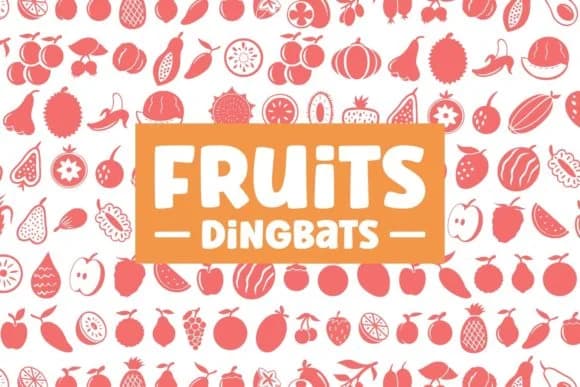 Fruits Dingbats by Creative Fabrica Fonts — Dingbats Font