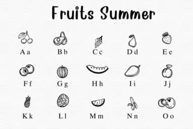 Fruits Summer by Sontaya — Dingbats Font — thumbnail 2