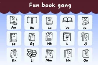 Fun Book Gang by Natchuta — Dingbats Font — thumbnail 2