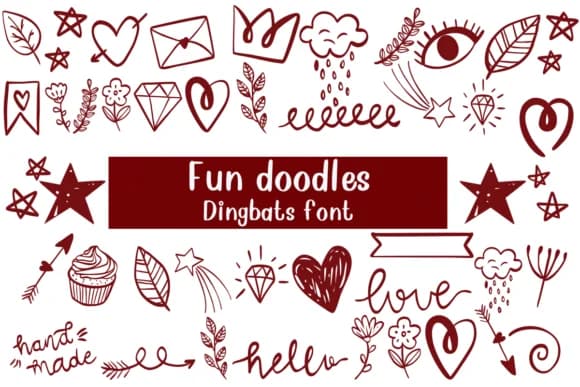 Fun Doodles by Nongyao — Dingbats Font