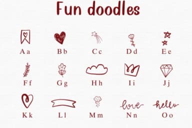 Fun Doodles by Nongyao — Dingbats Font — thumbnail 2